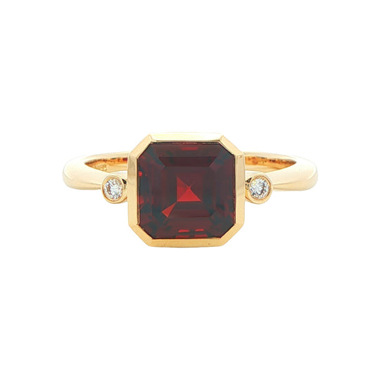 Garnet and Diamond Dress Ring Gardiner Brothers