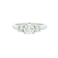Platinum Round Brilliant Cut Diamond 3 Stone Ring - 1.02cts Gardiner Brothers
