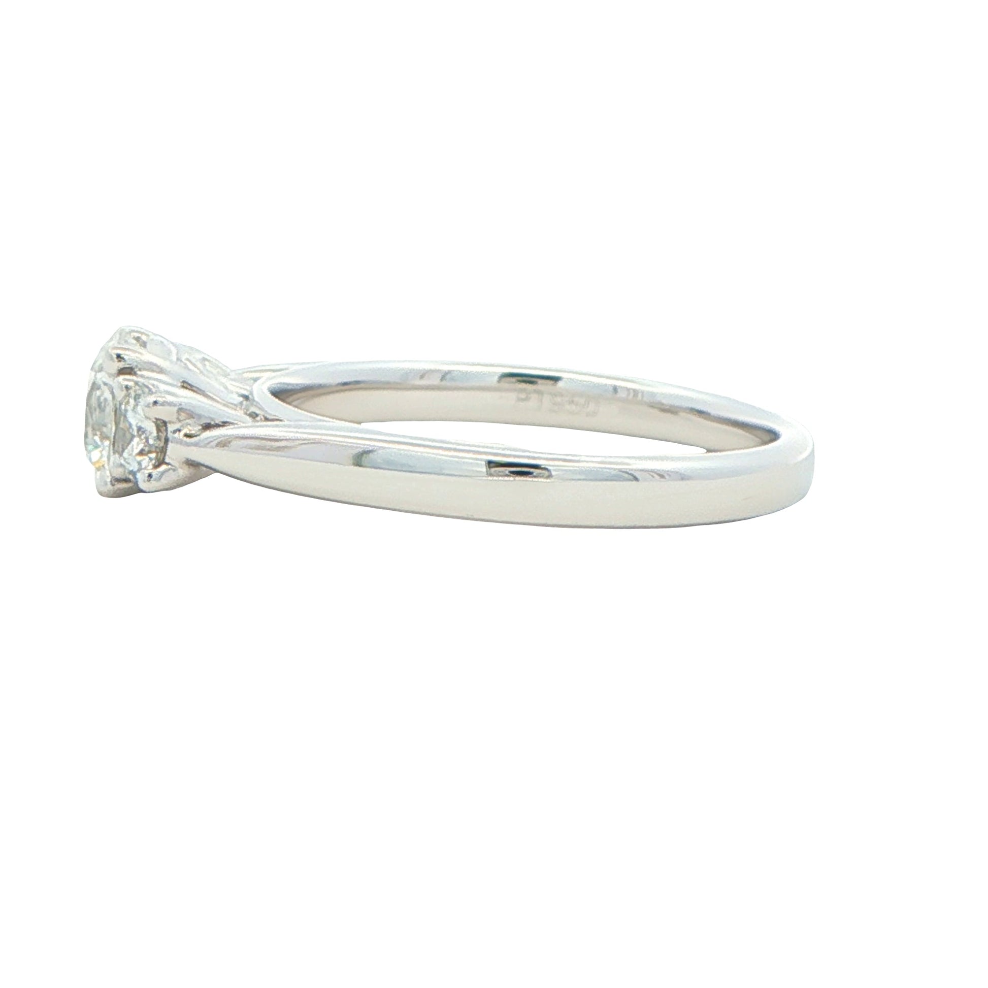 Platinum Round Brilliant Cut Diamond 3 Stone Ring - 1.02cts Gardiner Brothers