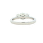 Platinum Oval Shaped Diamond 3 Stone Ring - 0.92cts Gardiner Brothers