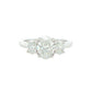 Platinum Oval Shaped Diamond 3 Stone Ring - 1.80cts Gardiner Brothers