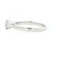 Platinum Oval and pear shaped diamond 3 stone ring - 0.80cts Gardiner Brothers