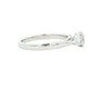 Platinum Oval and pear shaped diamond 3 stone ring - 0.80cts Gardiner Brothers