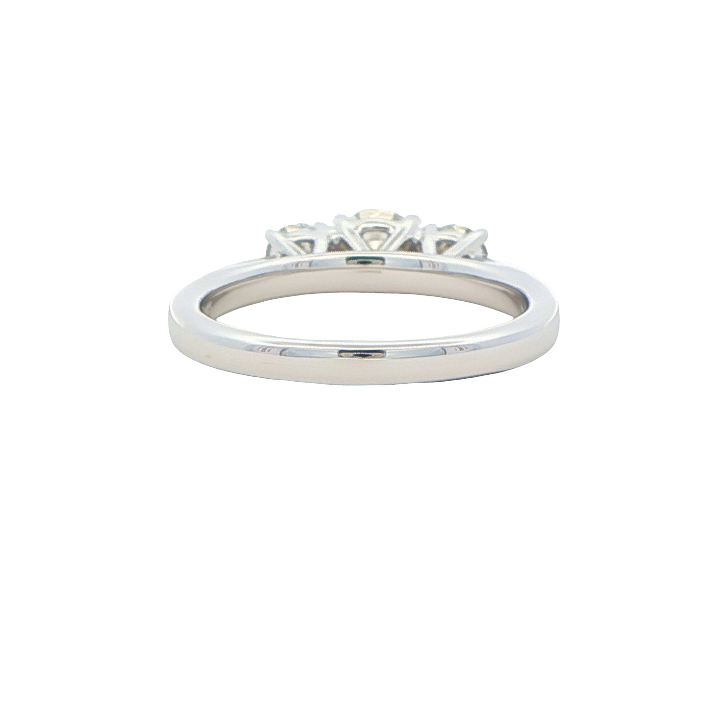 Platinum Round Brilliant Cut Diamond 3 Stone Ring - 0.70cts Gardiner Brothers