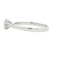 Platinum Oval and round brilliant cut diamond 3 stone ring - 0.80cts Gardiner Brothers
