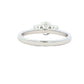Platinum Oval and round brilliant cut diamond 3 stone ring - 0.80cts Gardiner Brothers