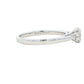 Platinum Oval and round brilliant cut diamond 3 stone ring - 0.80cts Gardiner Brothers