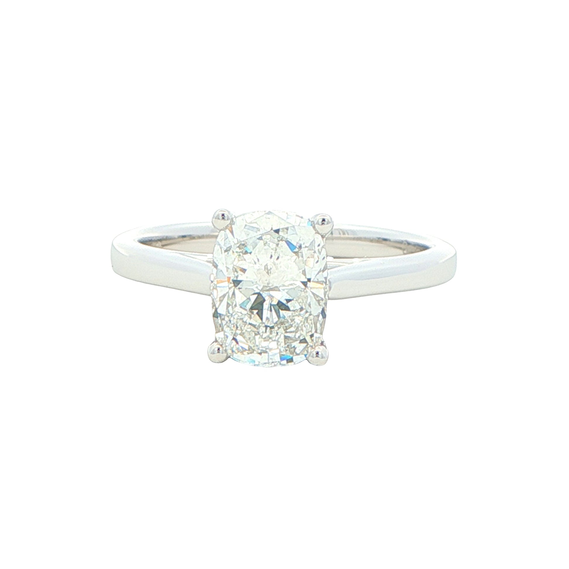 Platinum Elongated Cushion Shaped Diamond Solitaire Ring - 1.50cts Gardiner Brothers