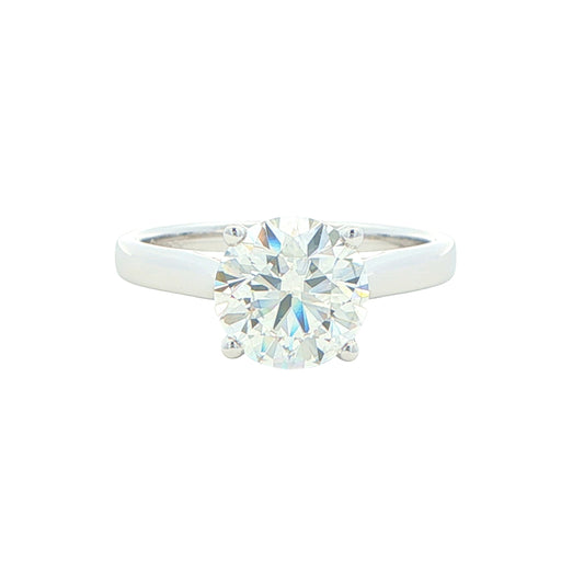Lab Grown Round Brilliant Cut Diamond Solitaire Ring - 2.00cts Gardiner Brothers
