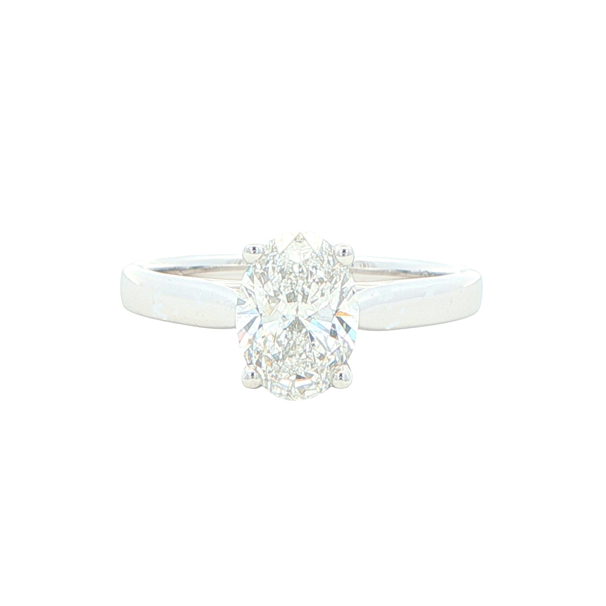 Lab Grown oval shaped diamond solitaire ring - 1.20cts Gardiner Brothers
