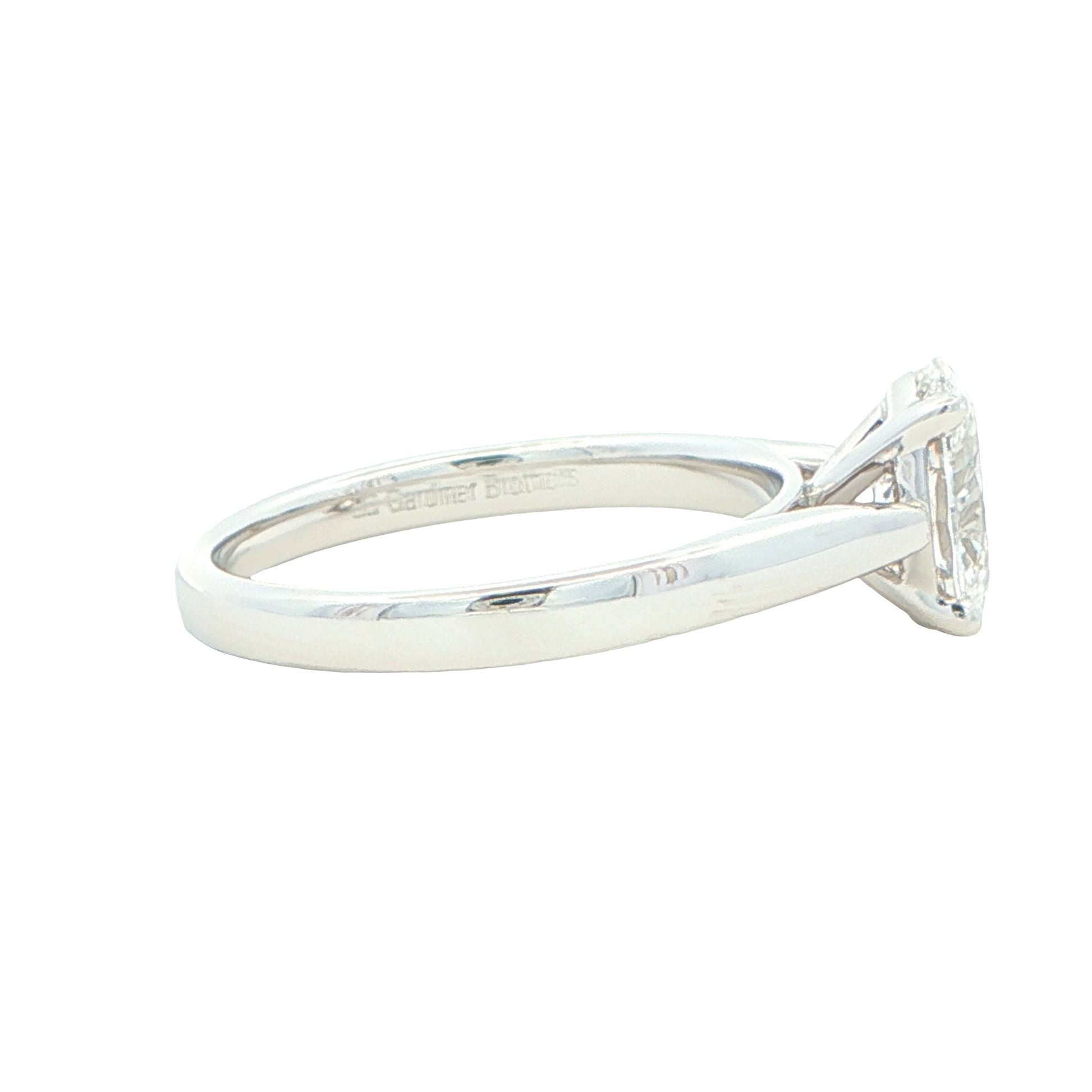 Lab Grown oval shaped diamond solitaire ring - 1.20cts Gardiner Brothers