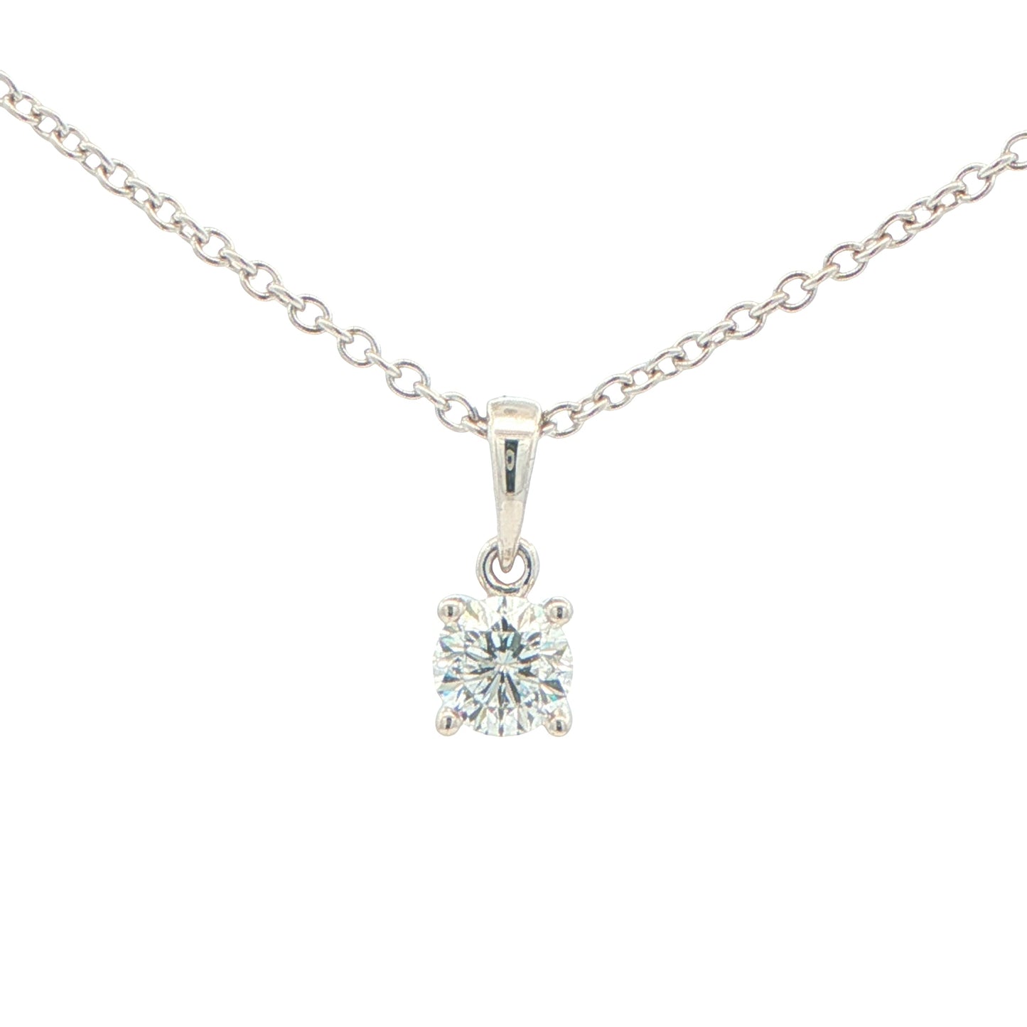 Aurora Cut Diamond Solitaire Pendant - 0.43cts Gardiner Brothers