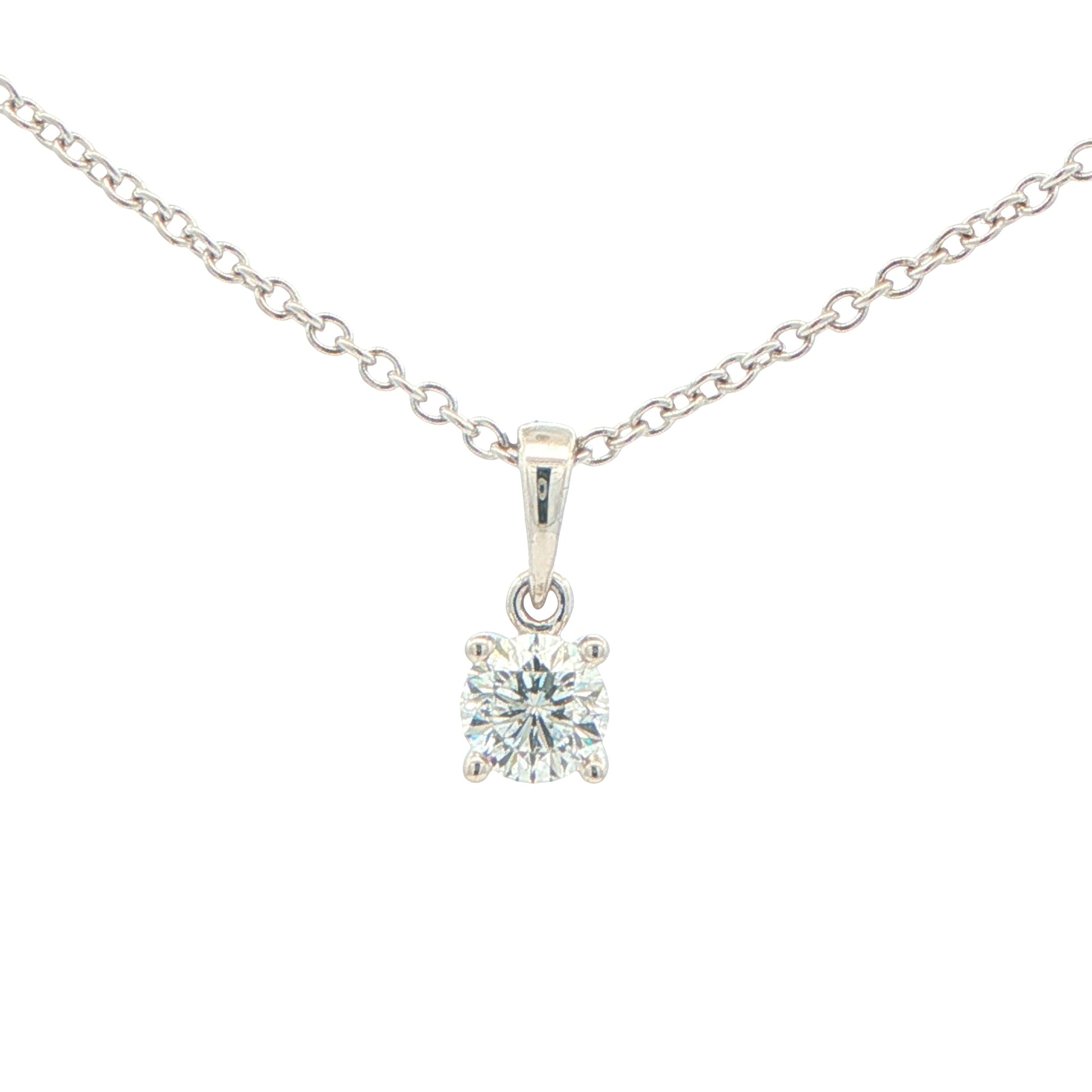 Aurora Cut Diamond Solitaire Pendant - 0.43cts Gardiner Brothers