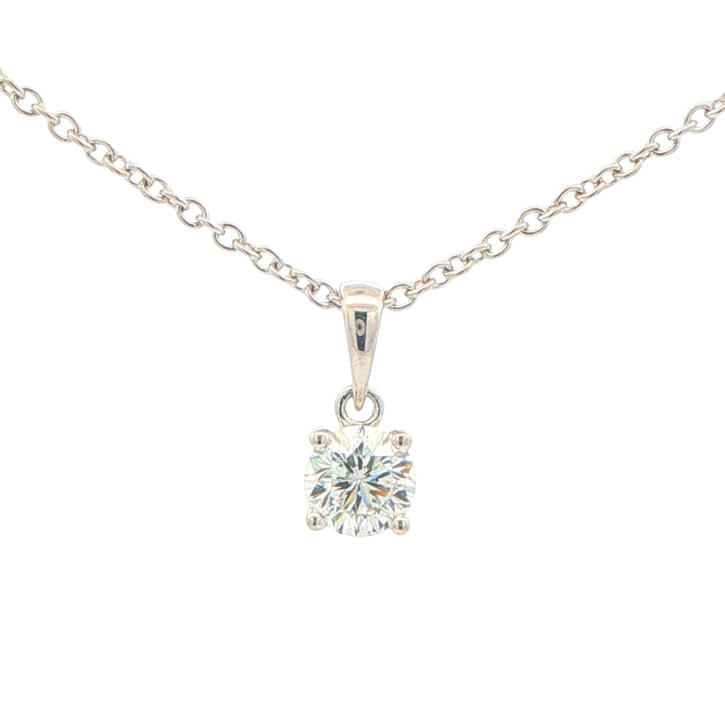 Aurora Cut Diamond Solitaire Pendant - 0.52cts Gardiner Brothers