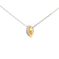 Yellow and white gold Diamond Set Interlocking Rings Pendant Gardiner Brothers