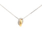 Yellow and white gold Diamond Set Interlocking Rings Pendant Gardiner Brothers