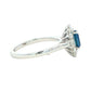 Oval Shaped Sapphire and Oval diamond cluster style ring Gardiner Brothers