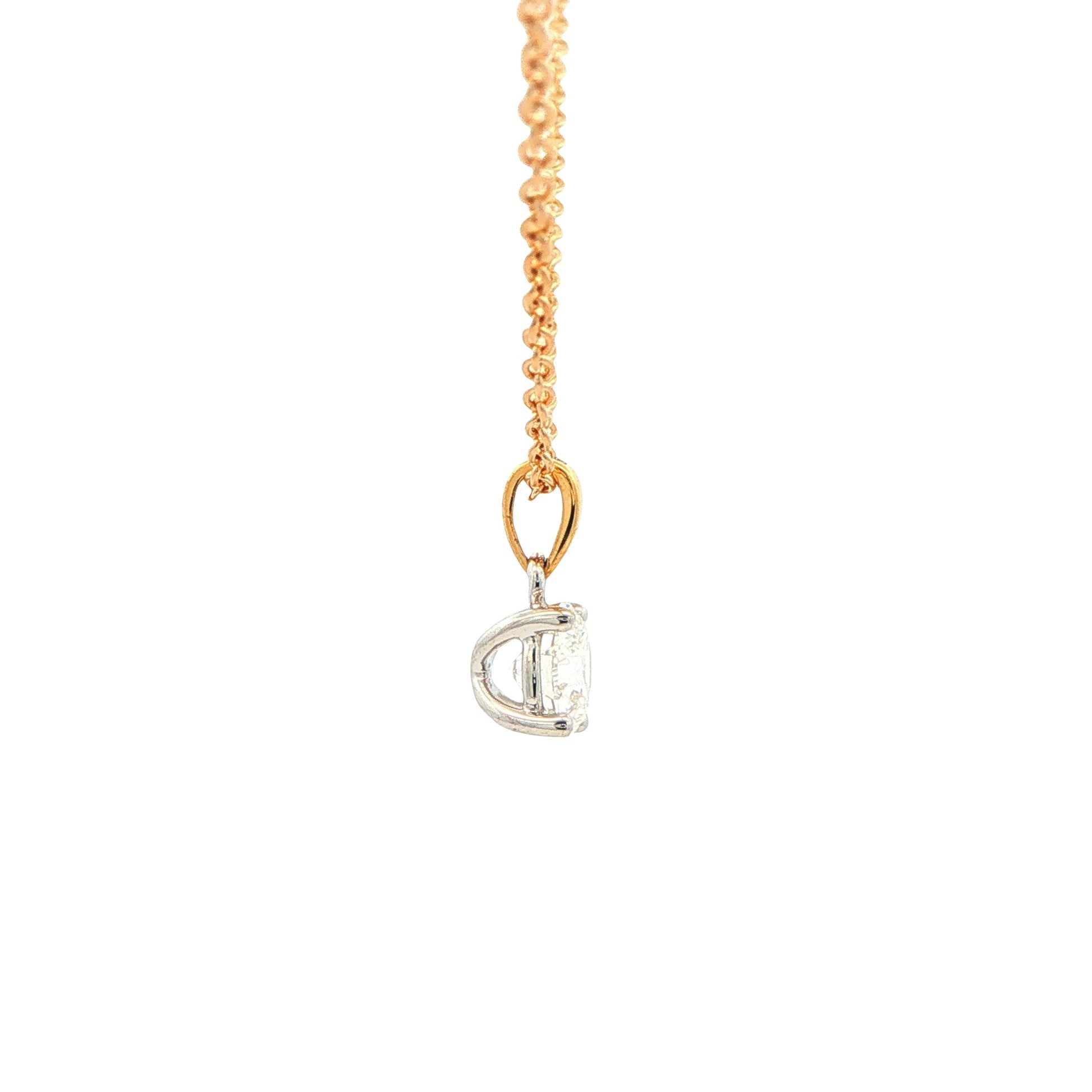 Round Brilliant Cut Diamond Solitaire Pendant - 0.70cts Gardiner Brothers