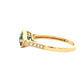 London Blue Topaz and Diamond Ring Gardiner Brothers