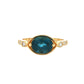 London Blue Topaz and Diamond Ring Gardiner Brothers