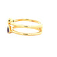 Pear Shaped Amethyst and Topaz 2 stone Ring Gardiner Brothers