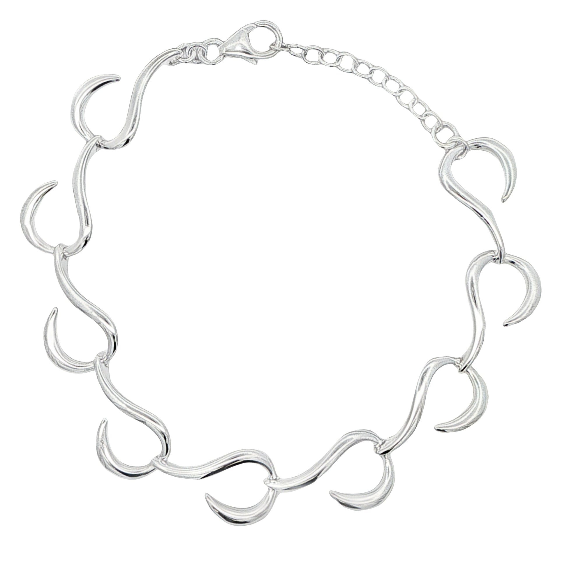 Silver Curtain Hook' Link Bracelet Gardiner Brothers