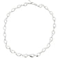 Silver Open TearDrop Link Necklace Gardiner Brothers