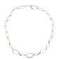 Silver Graduated Oval Link Necklace Gardiner Brothers