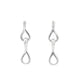 Silver Figure of 8 Drop Style Earrings Gardiner Brothers