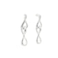Silver Figure of 8 Drop Style Earrings Gardiner Brothers