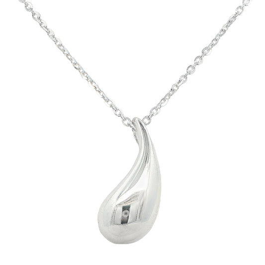 Silver Solid TearDrop Pendant Gardiner Brothers