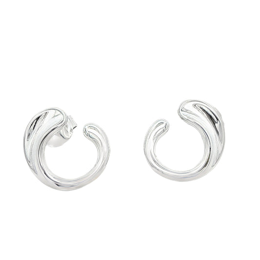 Silver Droplet Paddle Shape Earrings Gardiner Brothers