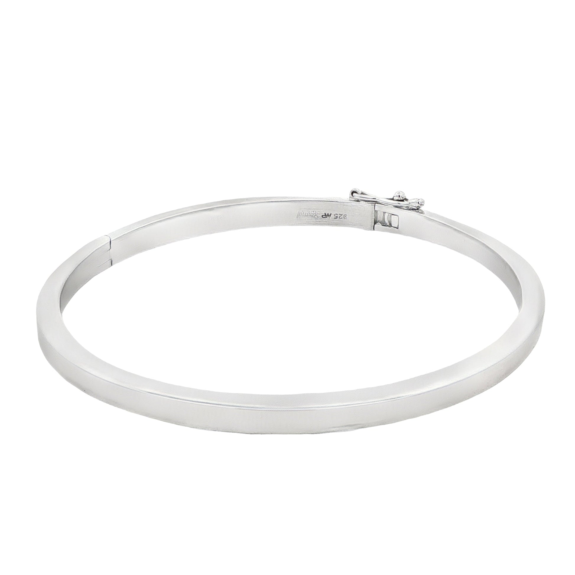 Silver 4mm Flat Profile Bangle Gardiner Brothers