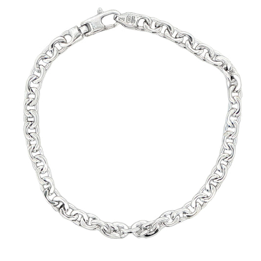 Silver Cable Link Bracelet Gardiner Brothers