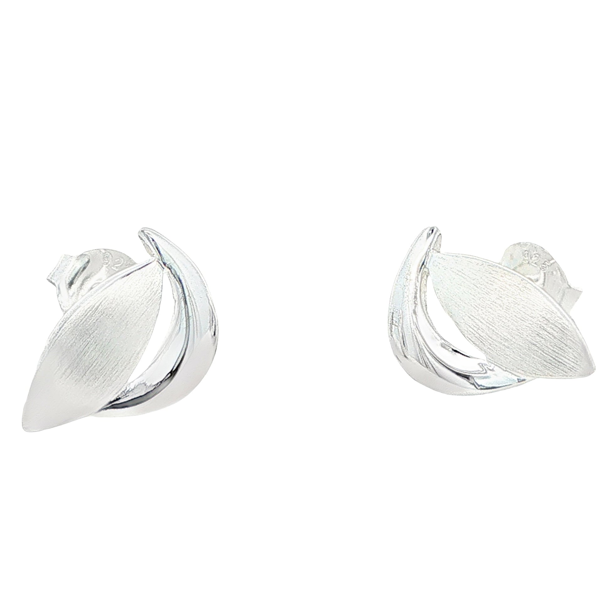 Silver Marquise Cresent Earrings Gardiner Brothers