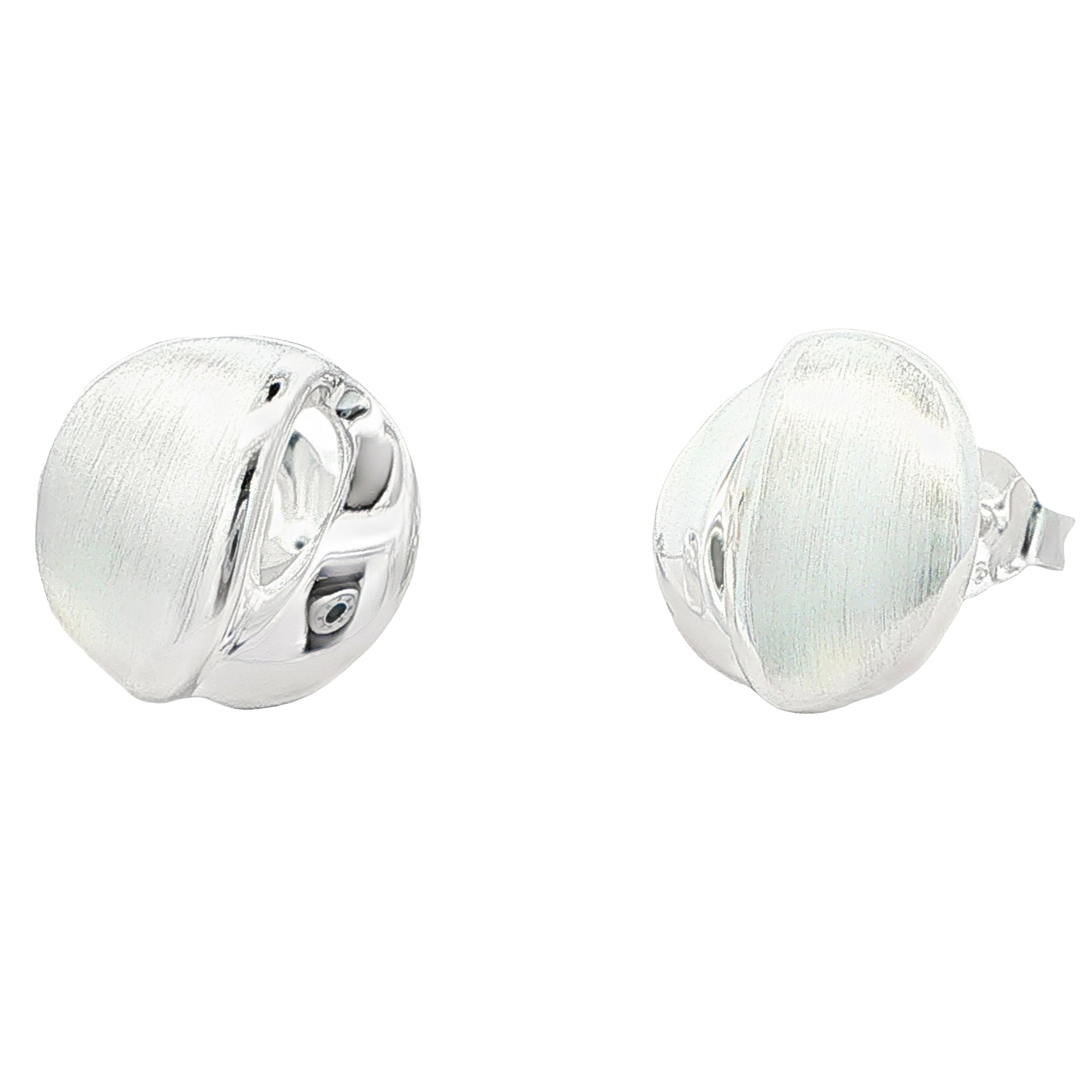 Silver Fancy Split Circle Earrings Gardiner Brothers