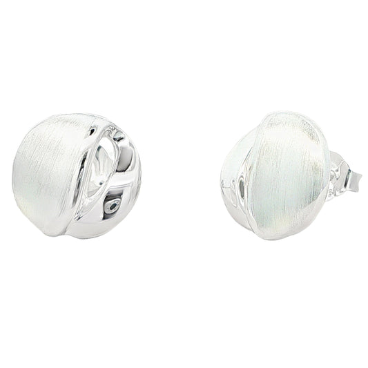 Silver Fancy Split Circle Earrings Gardiner Brothers