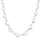 Silver Open TearDrop Link Necklace Gardiner Brothers