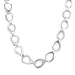 Silver Open TearDrop Link Necklace Gardiner Brothers