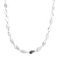 Silver Solid TearDrop Link Necklace Gardiner Brothers