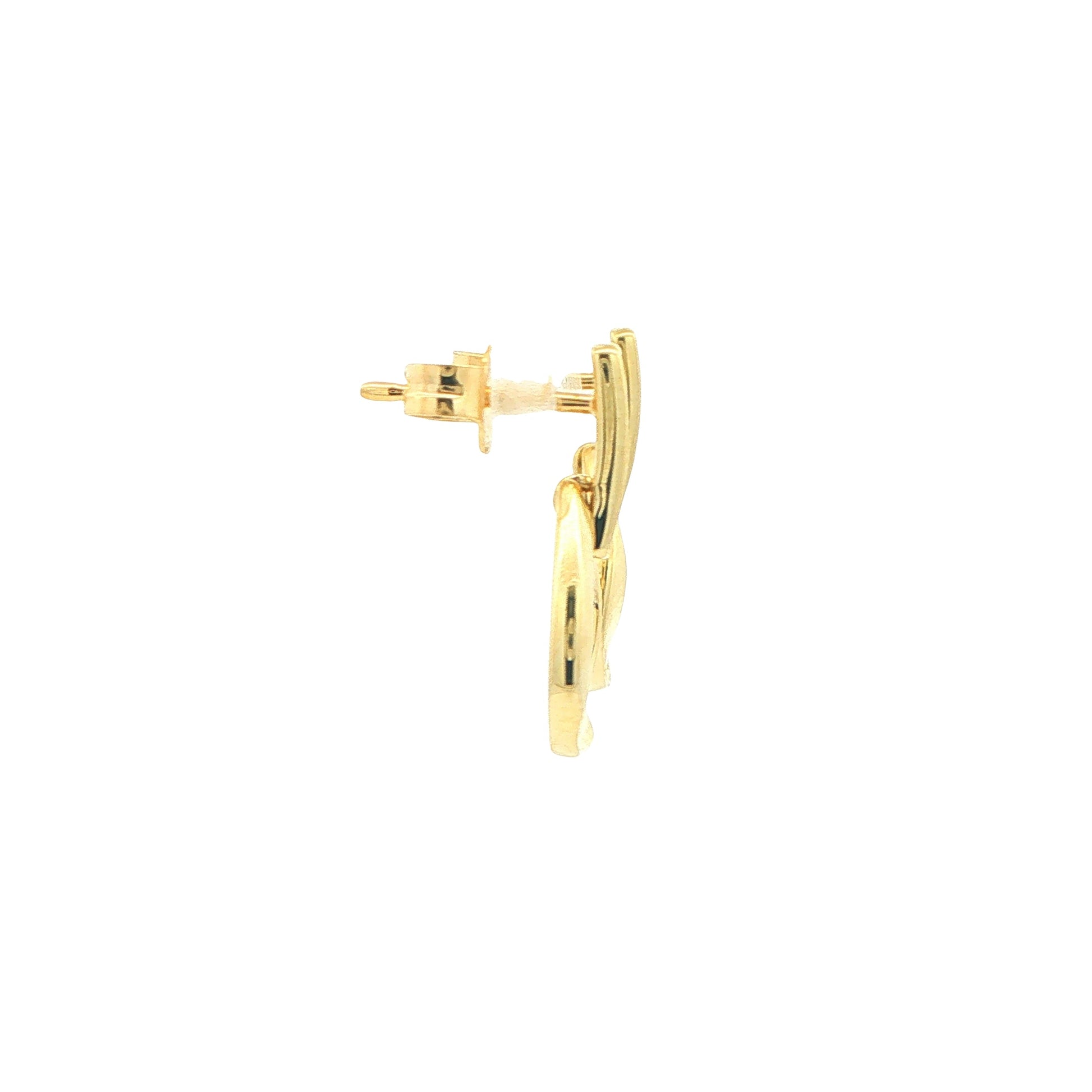 Yellow Gold Diamond TearDrop Earrings Gardiner Brothers