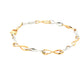 Yellow and White Gold Figure of 8 Style Bracelet Gardiner Brothers