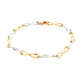 Yellow and White Gold Figure of 8 Style Bracelet Gardiner Brothers