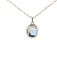 Tanzanite and diamond Halo Style Pendant Gardiner Brothers