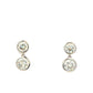 Round Brilliant Cut Diamond 2 Stone Drop Earrings - 1.01cts Gardiner Brothers