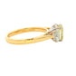 Yellow Gold Oval Shaped Yellow diamond 3 Stone ring - 2.01cts Gardiner Brothers