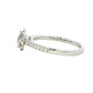PLATINUM AURORA CUT DIAMOND HALO STYLE RING - 0.82CTS Gardiner Brothers
