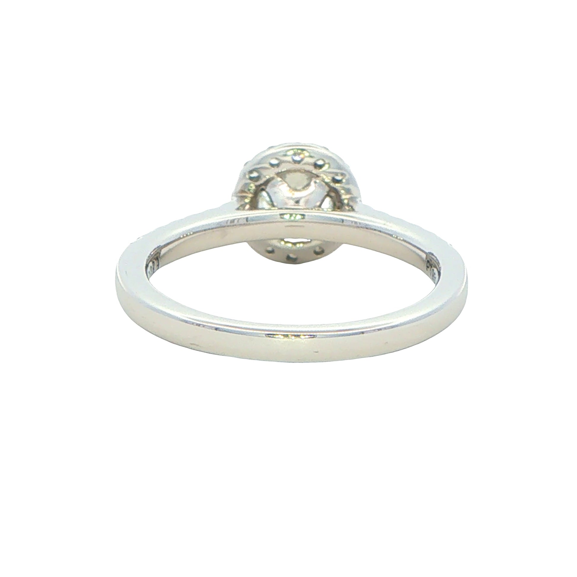 Platinum Aurora Cut Diamond Halo Style Ring - 0.84cts Gardiner Brothers
