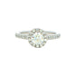 Platinum Aurora Cut Diamond Halo Style Ring - 0.84cts Gardiner Brothers