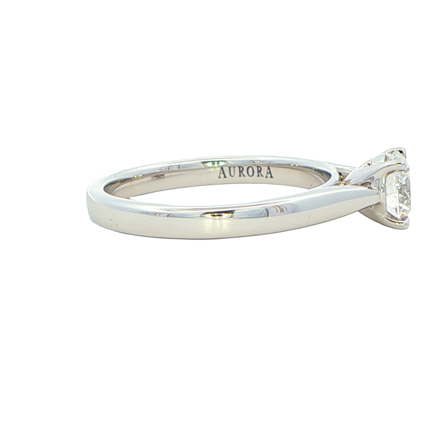 Platinum Aurora Round Brilliant Cut Diamond Solitaire Ring - 0.71cts Gardiner Brothers
